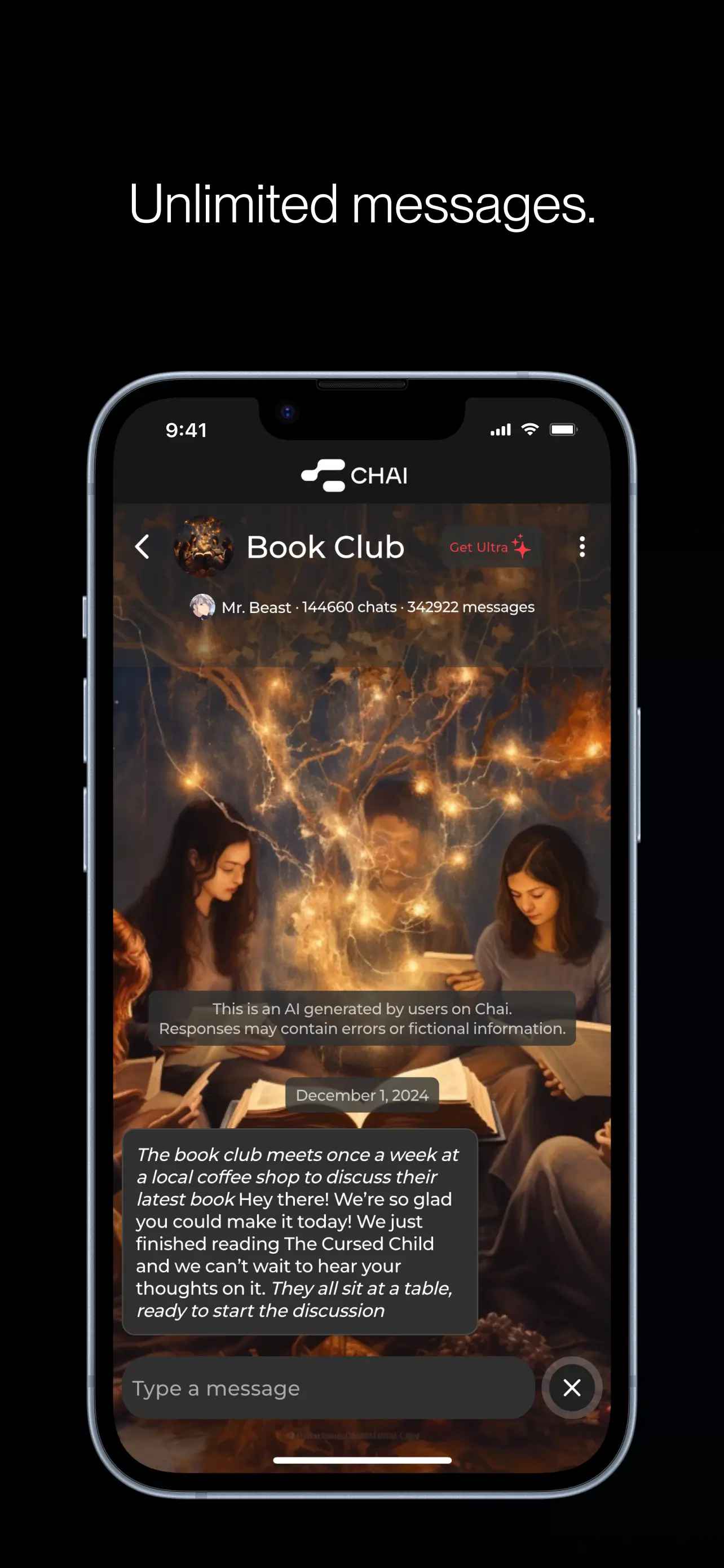 Mensajes Ilimitados - Chai AI Premium